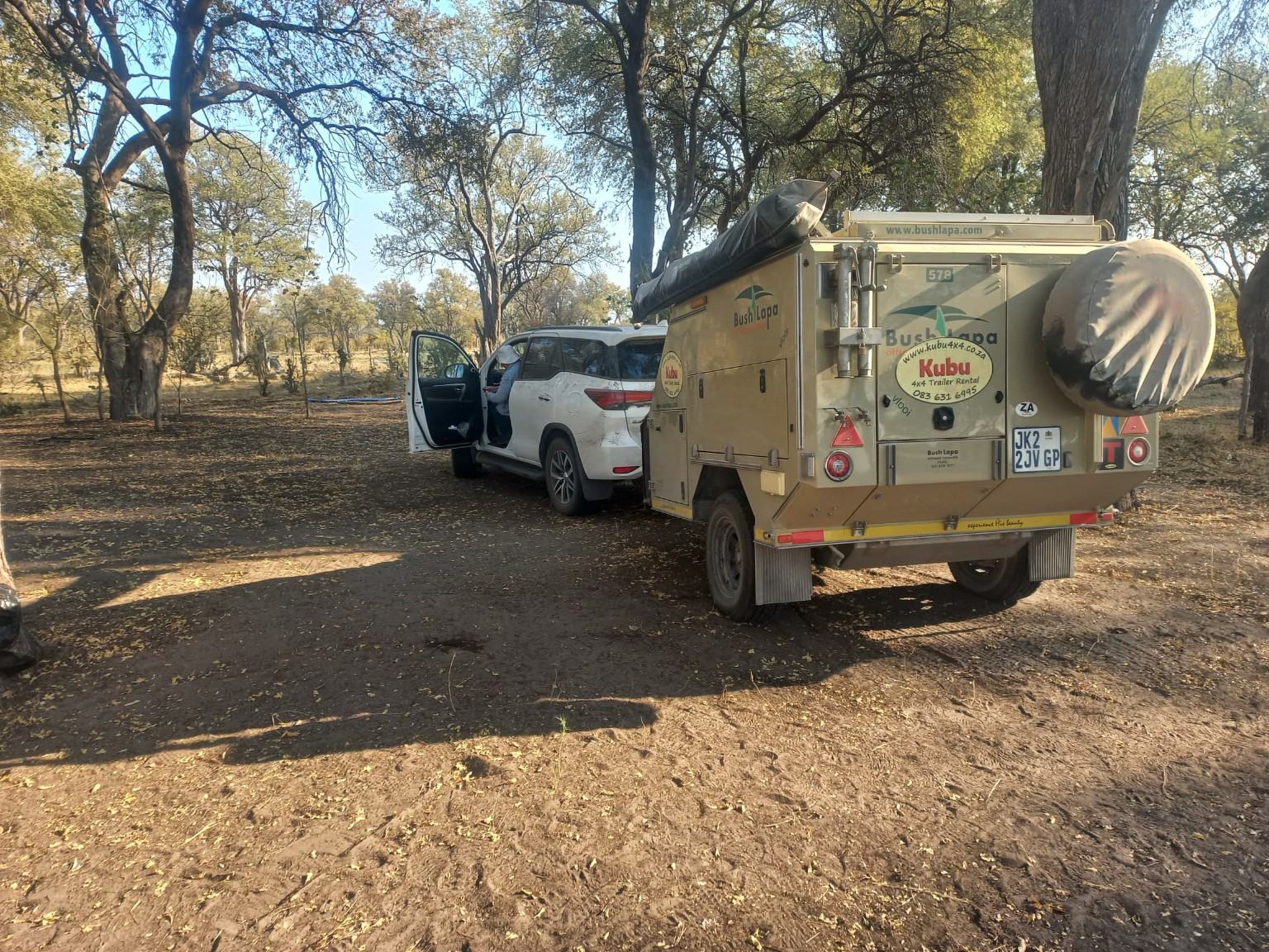 Self-drive guests with 4x4 and trailer
