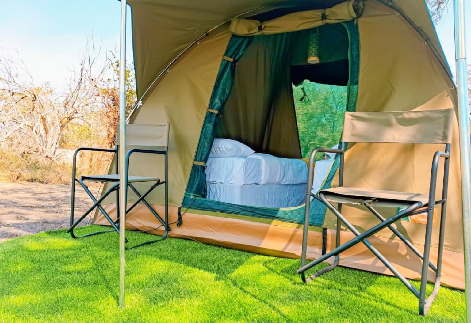 Bedded safari dome tent